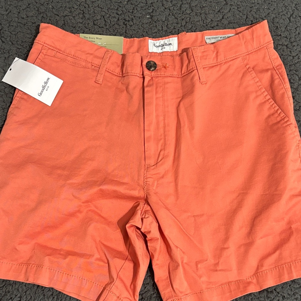 Goodfellow & Co Men's Coral Flat Front Shorts